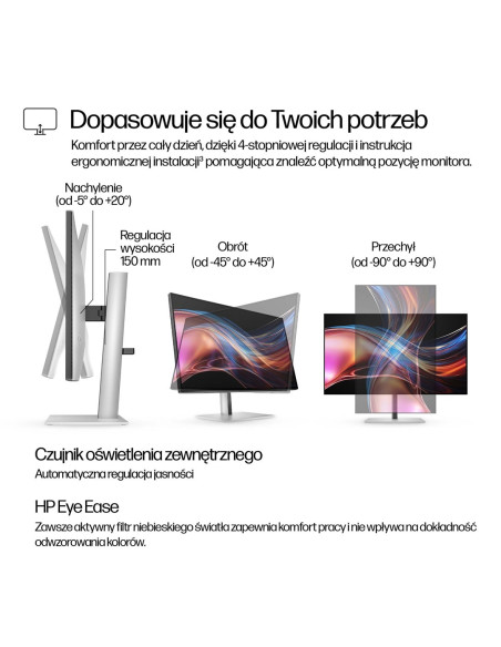 Hp 27-Calowy Monitor Pro Seria 7 Qhd Thunderbolt 4 – 727Pu