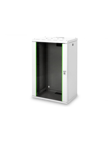 Digitus Szafa Sieciowa Wisząca Unique 19" 20U Rack 600X450, Drzwi Szyba, Szary, Niedzielona, Złożona, 100Kg