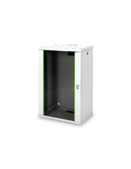 Digitus Szafa Sieciowa Wisząca Unique 19" 20U Rack 600X450, Drzwi Szyba, Szary, Niedzielona, Złożona, 100Kg