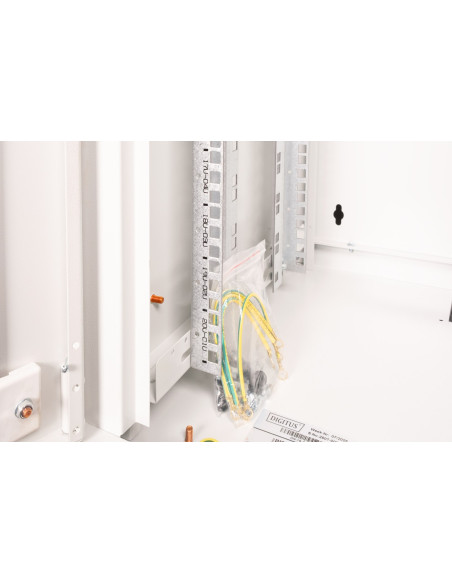 Digitus Szafa Sieciowa Wisząca Unique 19" 20U Rack 600X450, Drzwi Szyba, Szary, Niedzielona, Złożona, 100Kg