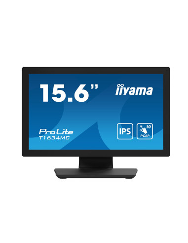 Iiyama Prolite T1634Mc-B1S Monitor Komputerowy 39,6 Cm (15.6") 1920 X 1080 Px Full Hd Led Ekran Dotykowy Czarny