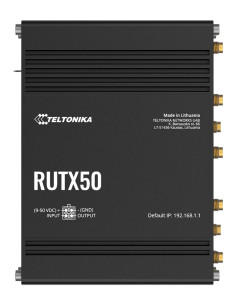 Teltonika Rutx50 Router Bezprzewodowy Gigabit Ethernet Dual-Band (2.4 Ghz/5 Ghz) 5G Czarny