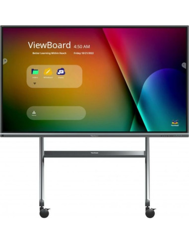 Viewsonic Vb-Stnd-009 Uchwyt Do Tablic Informacyjnych 2,67 M (105") Czarny, Srebrny