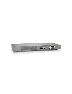 Levelone Fep-1612W120 - Przełącznik - 16 X 10/100 (Poe+) - Możliwość Montażu W Szafie - Poe+ (480 W) 2