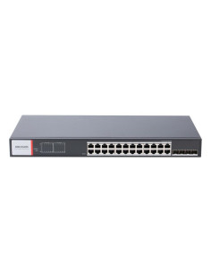Hikvision Ds-3T1528Hp-Si-24P4F Przełącznik Sieciowy Zarządzany Gigabit Ethernet (10/100/1000) Obsługa Poe Czarny