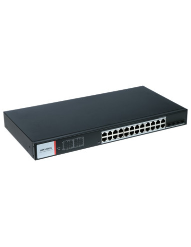 Hikvision Ds-3T1528Hp-Si-24P4F Przełącznik Sieciowy Zarządzany Gigabit Ethernet (10/100/1000) Obsługa Poe Czarny