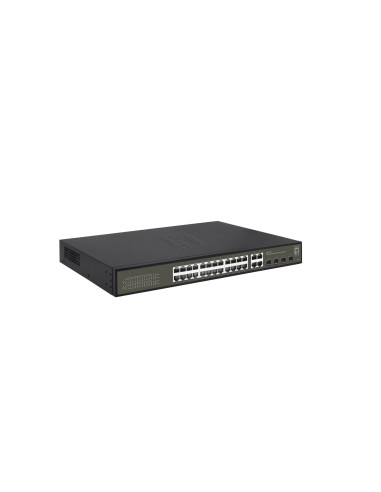Przełącznik Levelone Hilbt Gb/Sl Poe+ 28-Portowy 19" 400W 1Gbps