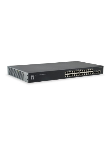 Przełącznik Zarządzalny Levelone Kilby Gb/L2 26-Portowy 19" 10 Gb/S