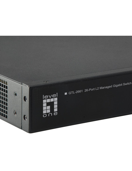 Przełącznik Zarządzalny Levelone Kilby Gb/L2 26-Portowy 19" 10 Gb/S