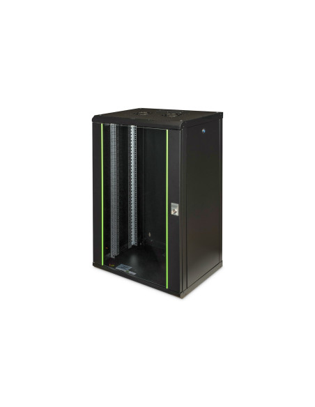 Digitus Szafa Sieciowa Wisząca Unique 19" 20U Rack 600X450, Drzwi Szyba, Czarny, Niedzielona, Złożona, 100Kg