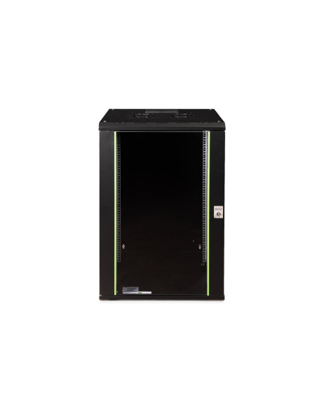 Digitus Szafa Sieciowa Wisząca Unique 19" 20U Rack 600X450, Drzwi Szyba, Czarny, Niedzielona, Złożona, 100Kg