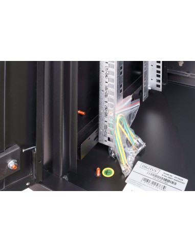 Digitus Szafa Sieciowa Wisząca Unique 19" 20U Rack 600X450, Drzwi Szyba, Czarny, Niedzielona, Złożona, 100Kg