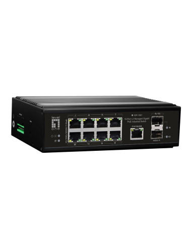 Przełącznik Levelone Industrial Gb/L2 Managed Poe 10-Portowy 360 W 1 Gb/S