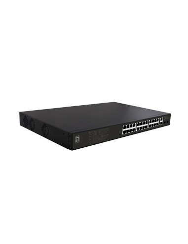 Przełącznik Levelone Gb Poe+ 28-Portowy 19" 390W 1Gbps