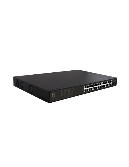 Przełącznik Levelone Gb Poe+ 28-Portowy 19" 390W 1Gbps