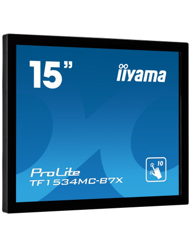 Iiyama Tf1534Mc-B7X Monitor Komputerowy 38,1 Cm (15") 1024 X 768 Px Xga Led Ekran Dotykowy Przeznaczony Dla Wielu Użytkowników C