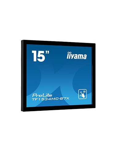 Iiyama Tf1534Mc-B7X Monitor Komputerowy 38,1 Cm (15") 1024 X 768 Px Xga Led Ekran Dotykowy Przeznaczony Dla Wielu Użytkowników C