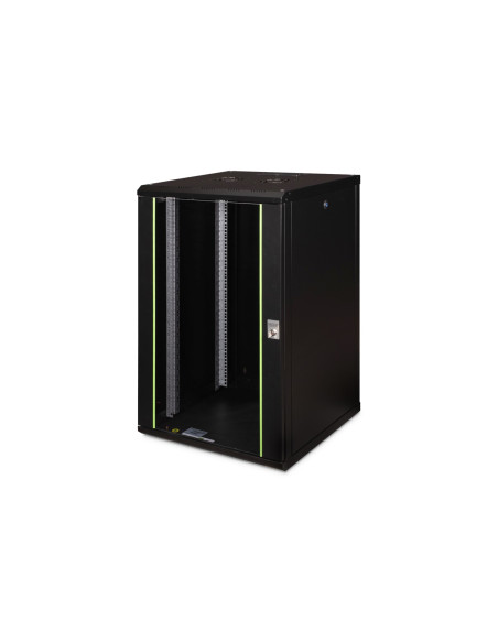 Digitus Szafa Sieciowa Wisząca Unique 19" 20U Rack 600X600, Drzwi Szyba, Czarny, Niedzielona, Złożona, 100Kg