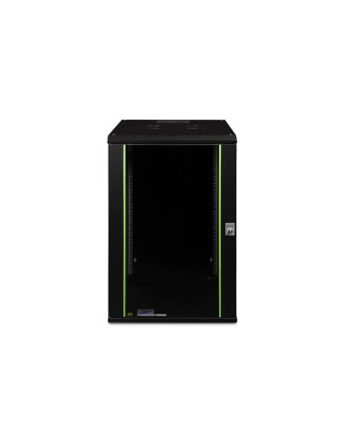 Digitus Szafa Sieciowa Wisząca Unique 19" 20U Rack 600X600, Drzwi Szyba, Czarny, Niedzielona, Złożona, 100Kg