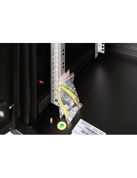 Digitus Szafa Sieciowa Wisząca Unique 19" 20U Rack 600X600, Drzwi Szyba, Czarny, Niedzielona, Złożona, 100Kg