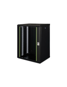 Digitus Szafa Sieciowa Wisząca Unique 19" 16U Rack 600X450, Drzwi Szyba, Czarny, Niedzielona, Złożona, 100Kg 2