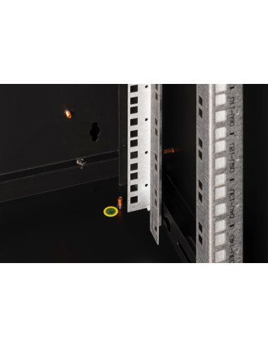 Digitus Szafa Sieciowa Wisząca Unique 19" 16U Rack 600X450, Drzwi Szyba, Czarny, Niedzielona, Złożona, 100Kg