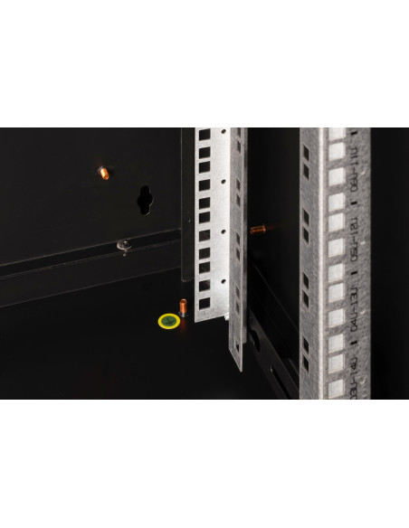 Digitus Szafa Sieciowa Wisząca Unique 19" 16U Rack 600X450, Drzwi Szyba, Czarny, Niedzielona, Złożona, 100Kg