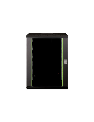 Digitus Szafa Sieciowa Wisząca Unique 19" 16U Rack 600X450, Drzwi Szyba, Czarny, Niedzielona, Złożona, 100Kg