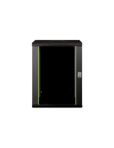 Digitus Szafa Sieciowa Wisząca Unique 19" 16U Rack 600X450, Drzwi Szyba, Czarny, Niedzielona, Złożona, 100Kg