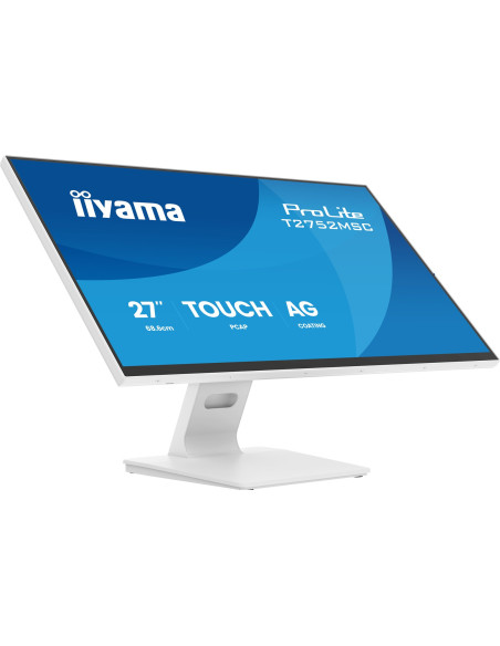 Iiyama Prolite T2752Msc-W1Ag Monitor Komputerowy 68,6 Cm (27") 1920 X 1080 Px Full Hd Lcd Ekran Dotykowy Biały