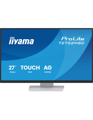 Iiyama Prolite T2752Msc-W1Ag Monitor Komputerowy 68,6 Cm (27") 1920 X 1080 Px Full Hd Lcd Ekran Dotykowy Biały