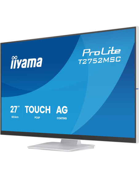 Iiyama Prolite T2752Msc-W1Ag Monitor Komputerowy 68,6 Cm (27") 1920 X 1080 Px Full Hd Lcd Ekran Dotykowy Biały