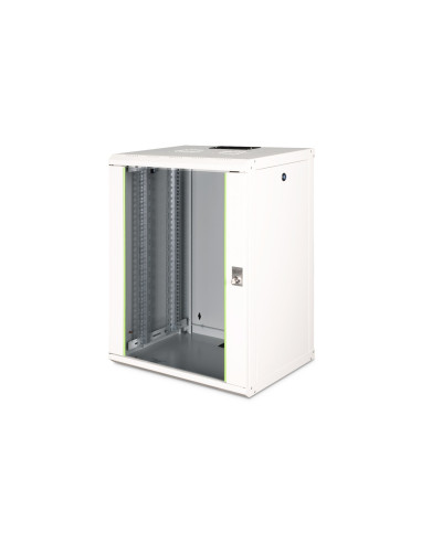 Digitus Szafa Sieciowa Wisząca Unique 19" 16U Rack 600X450, Drzwi Szyba, Szary, Niedzielona, Złożona, 100Kg