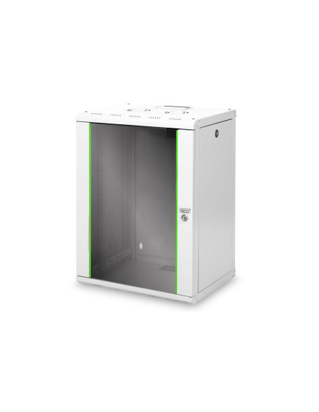 Digitus Szafa Sieciowa Wisząca Unique 19" 16U Rack 600X450, Drzwi Szyba, Szary, Niedzielona, Złożona, 100Kg