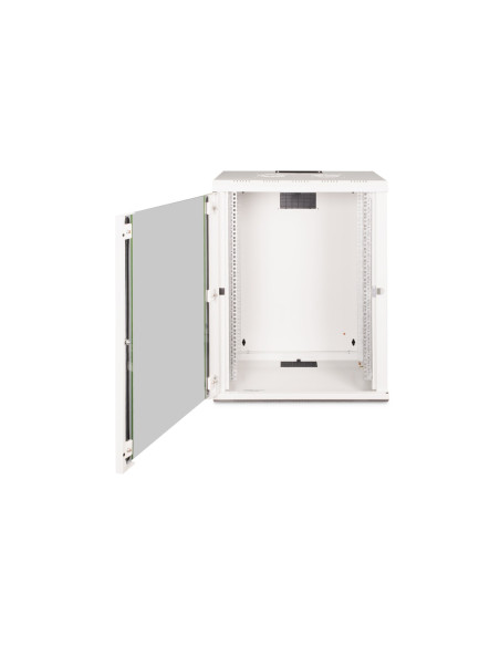 Digitus Szafa Sieciowa Wisząca Unique 19" 16U Rack 600X450, Drzwi Szyba, Szary, Niedzielona, Złożona, 100Kg