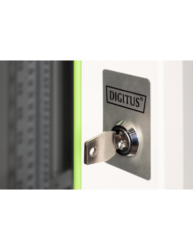 Digitus Szafa Sieciowa Wisząca Unique 19" 16U Rack 600X450, Drzwi Szyba, Szary, Niedzielona, Złożona, 100Kg