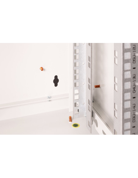 Digitus Szafa Sieciowa Wisząca Unique 19" 16U Rack 600X450, Drzwi Szyba, Szary, Niedzielona, Złożona, 100Kg