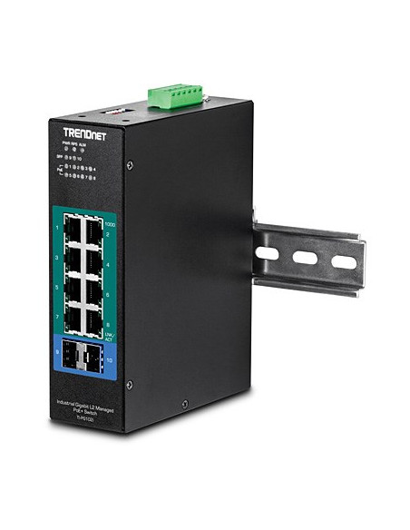 Trendnet Switch 10-Portowy Przemysłowy Gbit Poe+ L2 Metal Ip30