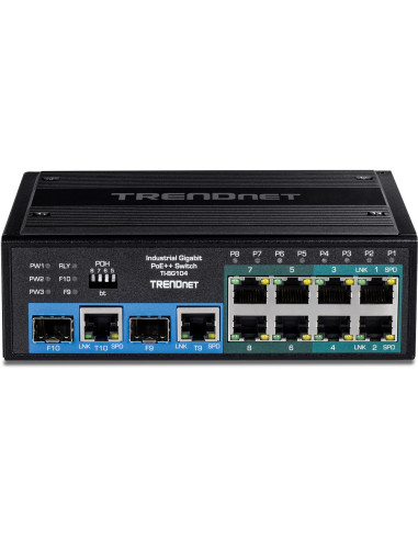 Trendnet Ti-Bg104 Przełącznik Sieciowy Nie Zarządzany Gigabit Ethernet (10/100/1000) Obsługa Poe Czarny