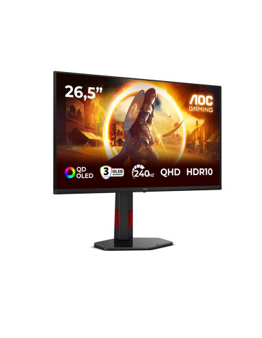 Aoc G4 Q27G4Zdr Monitor Komputerowy 67,3 Cm (26.5") 2560 X 1440 Px Quad Hd Qd-Oled Czarny, Czerwony