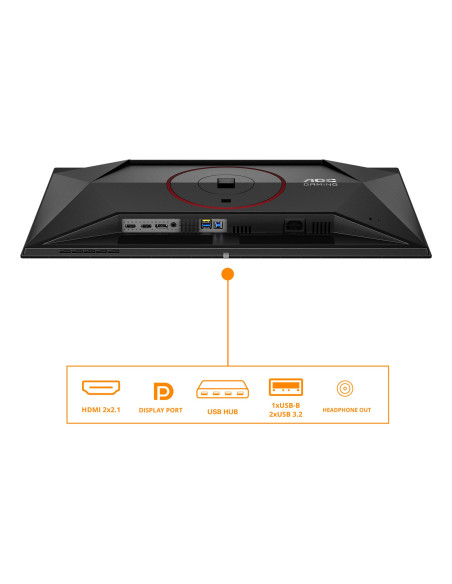 Aoc G4 Q27G4Zdr Monitor Komputerowy 67,3 Cm (26.5") 2560 X 1440 Px Quad Hd Qd-Oled Czarny, Czerwony