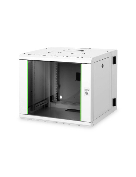 Digitus Szafa Sieciowa Wisząca Unique 19" 9U Rack 600X600, Drzwi Szyba, Szary, Dzielona, Złożona, 100Kg