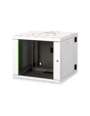 Digitus Szafa Sieciowa Wisząca Unique 19" 9U Rack 600X600, Drzwi Szyba, Szary, Dzielona, Złożona, 100Kg