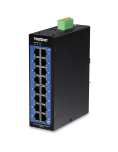 Trendnet Ti-G160I - Switch - Zarządzany - 16 X 10/100/1000 - Możliwość Montażu Na Szynie Din - Dc