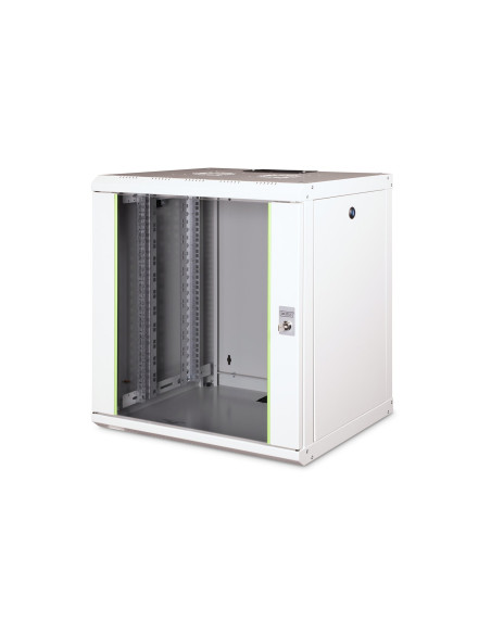 Digitus Szafa Sieciowa Wisząca Unique 19" 12U Rack 600X450, Drzwi Szyba, Szary, Niedzielona, Złożona, 100Kg