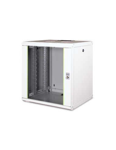 Digitus Szafa Sieciowa Wisząca Unique 19" 12U Rack 600X450, Drzwi Szyba, Szary, Niedzielona, Złożona, 100Kg