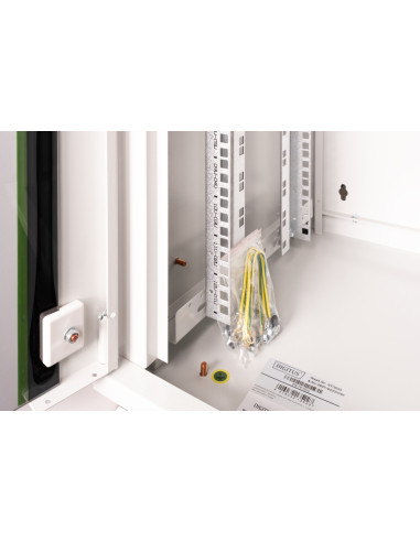 Digitus Szafa Sieciowa Wisząca Unique 19" 12U Rack 600X450, Drzwi Szyba, Szary, Niedzielona, Złożona, 100Kg