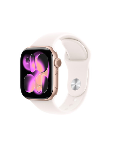 Apple Watch Series 11 Oled 42 Mm Cyfrowy 374 X 446 Px Ekran Dotykowy Złoto Różowe Wi-Fi Gps