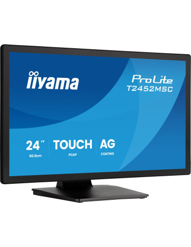 Iiyama Prolite T2452Msc-B2Ag Monitor Komputerowy 61 Cm (24") 1920 X 1080 Px Full Hd Led Ekran Dotykowy Czarny