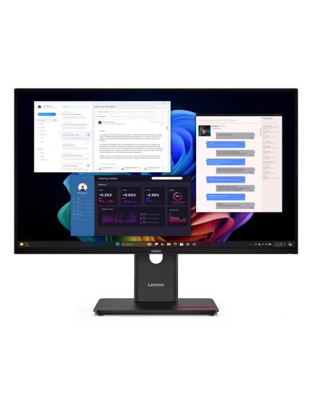 Lenovo Thinkvision T27Ud-40 27"Uhd Ips 60Hz 350Nits Ag Usb Hdmi Dp Rj45 Eclipse Black 3Y Onsite